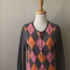 Argyle Cardigan with a gorgeous detail